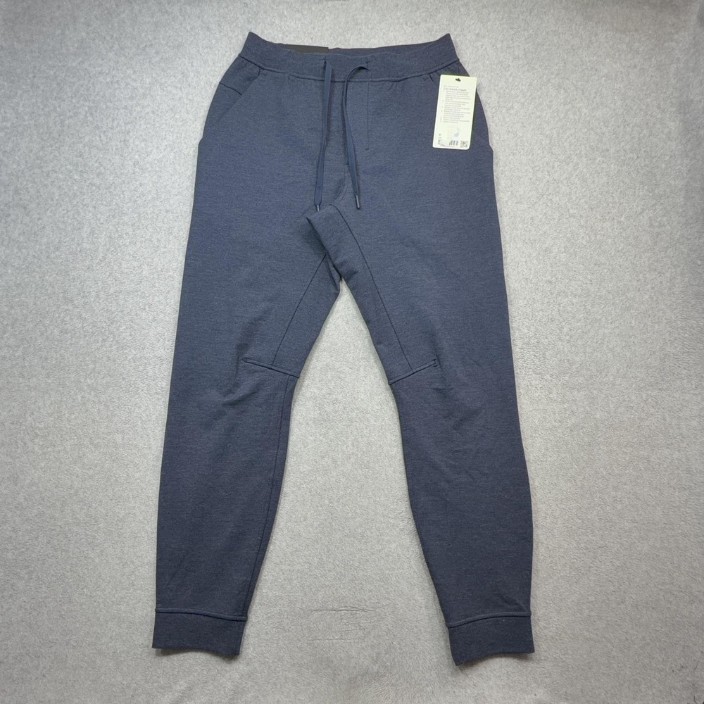 Lululemon City Sweat Jogger Pants Mens Medium Blue French Terry Stretch Pockets